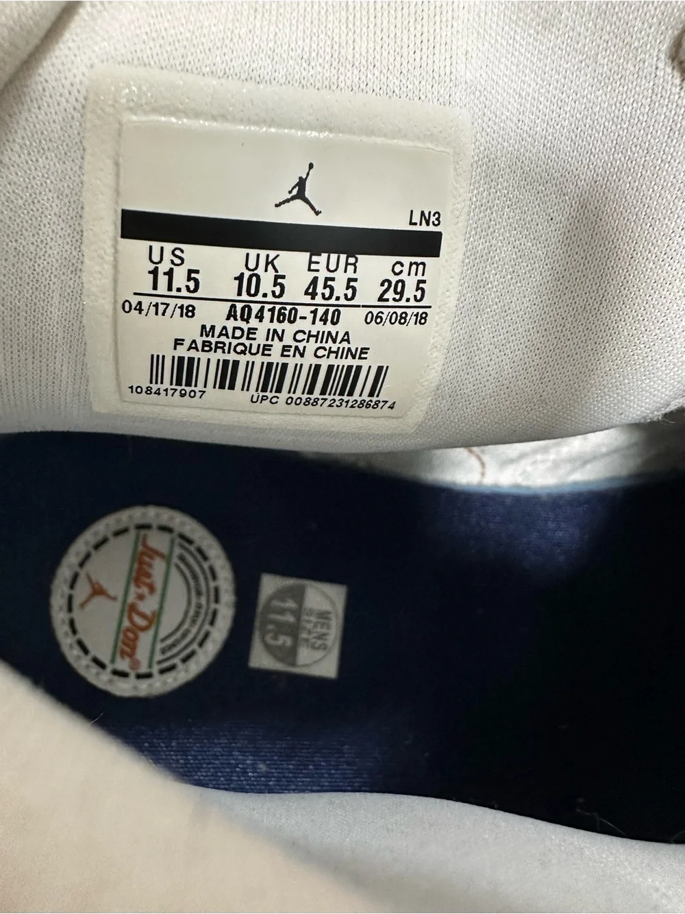 Just Don x Air Jordan Legacy 312 'Medicine Ball'